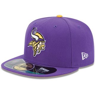 NEW ERA Mens Minnesota Vikings 2013 Official On Field Game 59FIFTY Fitted Cap  