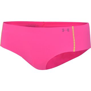 UNDER ARMOUR Womens Pure Stretch Cheeky Hipster, Pinkadelic/yellow