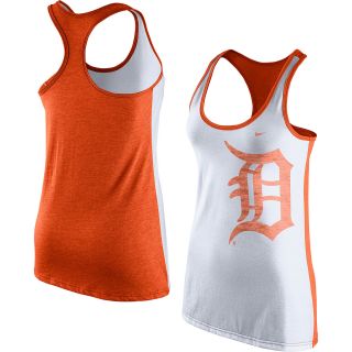 NIKE Womens Detroit Tigers Dri Blend Logo Loose Tank Top   Size Xl, White