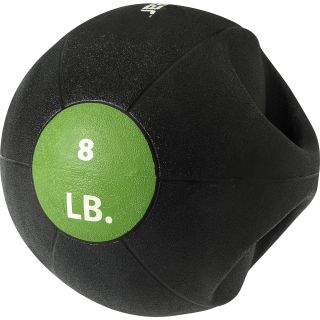 BODYFIT 8 pound Medicine Ball with Handles   Size 8#, Green