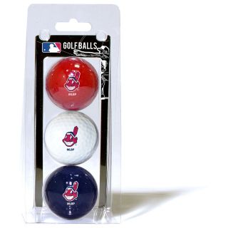 Team Golf MLB Cleveland Indians 3 Golf Ball Pack (637556957054)