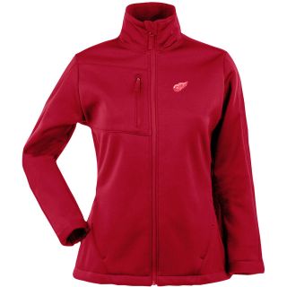 Antigua Womens Detroit Red Wings Traverse Fleece Back Full Zip Jacket   Size