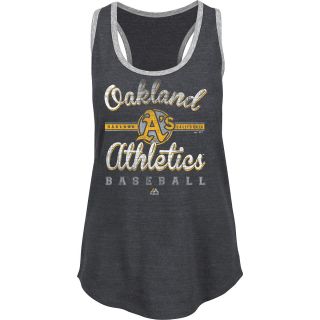 MAJESTIC ATHLETIC Womens Oakland Athletics Authentic Tradition Tank Top   Size