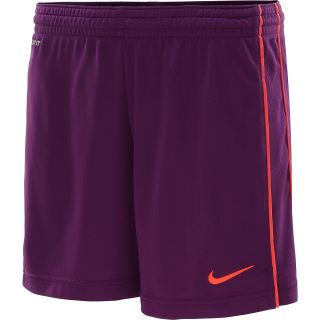 NIKE Womens Academy Knit Soccer Shorts   Size Medium, Grape/crimson