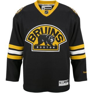 REEBOK Mens Boston Bruins Alternate Jersey   Size Medium, Black