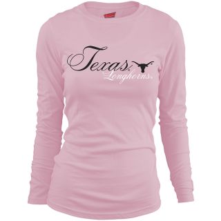 MJ Soffe Girls Texas Longhorns Long Sleeve T Shirt   Soft Pink   Size Medium,