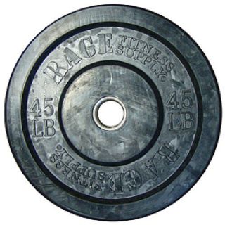 RAGE Olympic Bumper Plates   45 lbs (sold individually) (CF WT245)