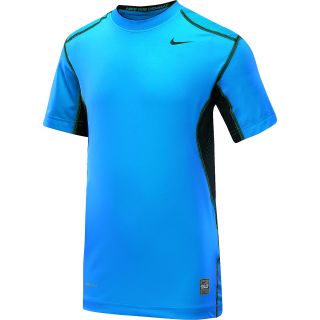 NIKE Boys Pro Combat Hypercool Fitted Short Sleeve Top   Size XS/Extra Small,