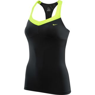 NIKE Womens Maria Back Court Tennis Tank Top   Size Xl, Anthracite/volt