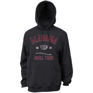 Classic Mens Alabama Crimson Tide Hooded Sweatshirt   Black   Size Small,