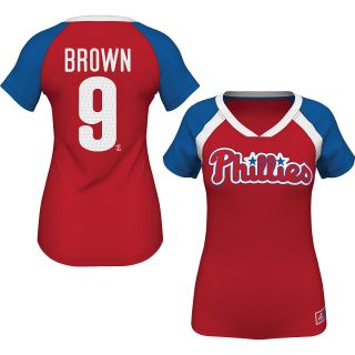 MAJESTIC ATHLETIC Womens Philadelphia Phillies Domonic Brown Forged Power Name