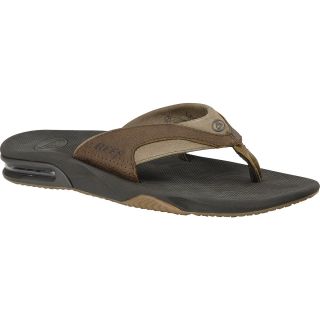 REEF Mens Leather Fanning Sandals   Size 8, Brown