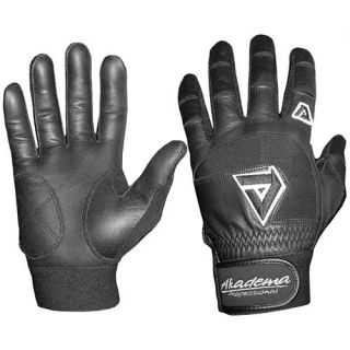 Akadema BTG425 Adult Batting Glove Pair Pack   Size XXL/2XL, Black (BTG425PR 
