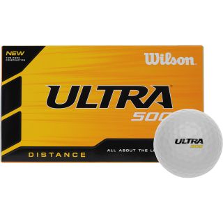 WILSON Ultra 500 Distance Golf Balls   White   15 Pack, White