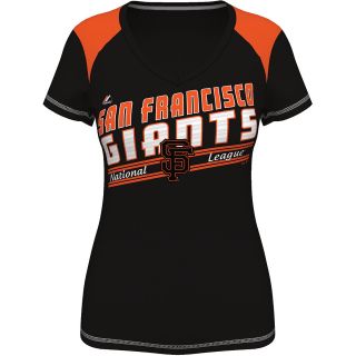 MAJESTIC ATHLETIC Womens San Francisco Giants Superior Speed V Neck T Shirt  