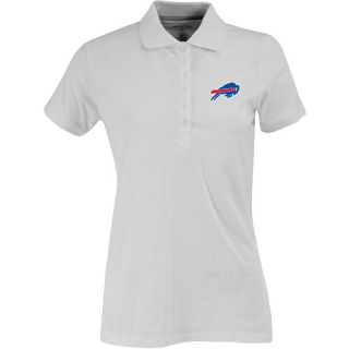 Antigua Womens Buffalo Bills Spark 100% Cotton Washed Jersey 6 Button White