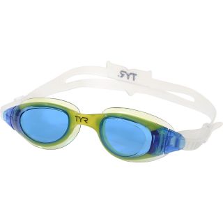 TYR Kids Technoflex 4.0 Metallized Goggles, Blue/yellow