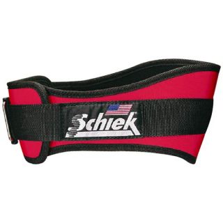 Schiek Nylon Lifting Belt   4 3/4 inch   Size Medium, Red (2004 RED MED)