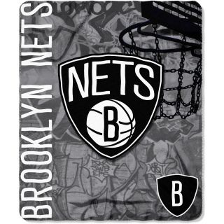 NORTHWEST Brooklyn Nets Hard Knocks Style Fleece Blanket