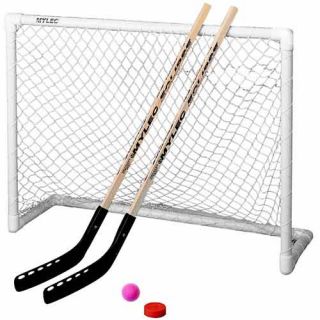 Mylec Deluxe 47 Inch Roller Hockey Goal Set with Sticks & Ball (808)