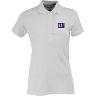 Antigua Womens New York Giants Spark 100% Cotton Washed Jersey 6 Button White