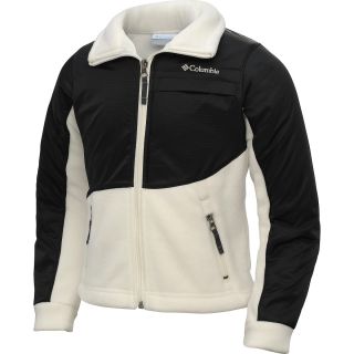 COLUMBIA Girls Benton Springs Overlay Fleece Jacket   Size 2xs, Sea Salt