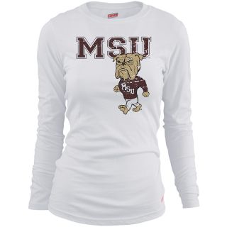 MJ Soffe Girls Mississippi State Bulldogs Long Sleeve T Shirt   White   Size