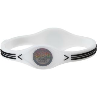 POWER BALANCE Viper Silicone Wristband   Size Medium, White/black