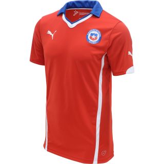 PUMA Mens Chile 2014 Home Replica Soccer Jersey   Size 2xl, Red/white
