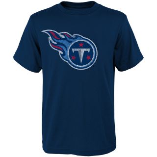 NFL Team Apparel Youth Tennesse Titans Distressed Team Logo Short Sleeve T 