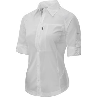 COLUMBIA Womens Silver Ridge Long Sleeve Shirt   Size Small, White