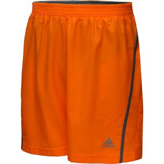 adidas Mens Sequencials 7 Running Shorts   Size Large, Solar Zest