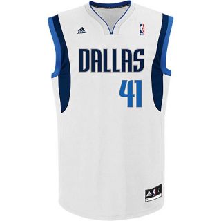 adidas Mens Dallas Mavericks Dirk Nowitzki Revolution 30 Replica Home Jersey  