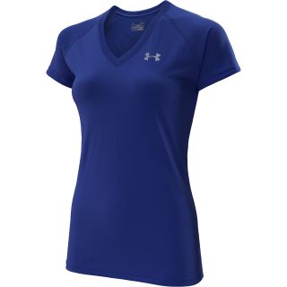 UNDER ARMOUR Womens UA Tech Short Sleeve V Neck T Shirt   Size Large,