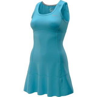 NIKE Womens Border Tennis Dress   Size Large, Gamma Blue/silver