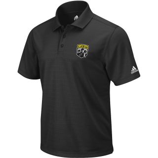 adidas Mens Columbus Crew Primary Logo Short Sleeve Polo   Size Medium, Black