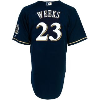 Majestic Athletic Milwaukee Brewers Rickie Weeks Authentic Alternate Cool Base