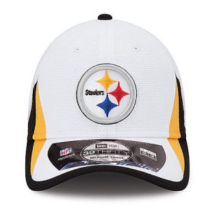 NEW ERA Youth Pittsburgh Steelers Training Camp 39THIRTY Stretch Fit Cap, White