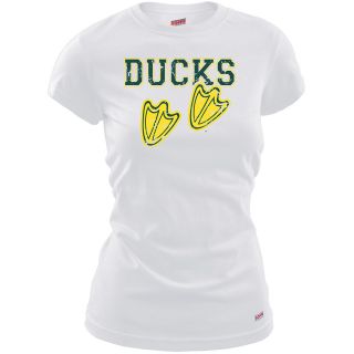 MJ Soffe Womens Oregon Ducks T Shirt   White   Size Large, Oregon Ducks