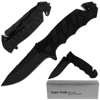 Tough Stainless Tactical Rescue Spring Assist Rescue Folding Knife (25 28345)