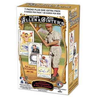 Topps 2011 Allen & Ginter MLB Blaster Baseball Card Set with 8 Packs of 6 Cards