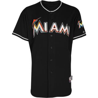 Majestic Athletic Miami Marlins Blank Authentic Alternate Cool Base Black