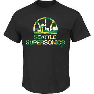 MAJESTIC ATHLETIC Mens Seattle Supersonics HWC Team Color Camo Short Sleeve T 
