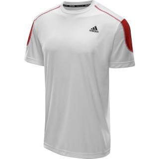 adidas Mens Climamax 2 Short Sleeve T Shirt   Size 2xl, White/black