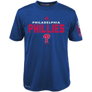 adidas Youth Philadelphia Phillies ClimaLite Batter Short Sleeve T Shirt   Size