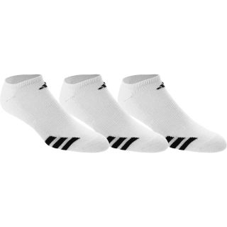 adidas Mens Cushioned 3 Stripes No Show Socks   3 Pack   Size Large,