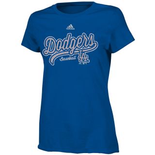 adidas Girls Los Angeles Dodgers Like Amazing Short Sleeve T Shirt   Size Small