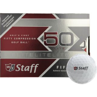 WILSON Staff Fifty Elite Golf Ball   12 Pack   Size 12 pack, White