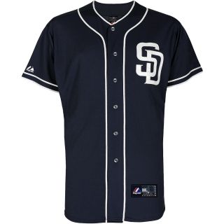 Majestic Athletic San Diego Padres Blank Replica Alternate Navy Jersey   Size