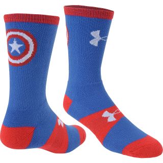 UNDER ARMOUR Mens Alter Ego Captain America Performance Crew Socks   Size